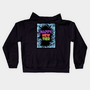 Happy new tier Kids Hoodie